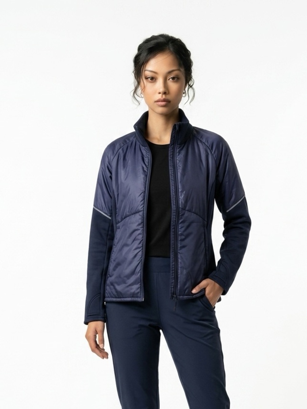 Athleta Women's Navy Full-Zip Hoodie
